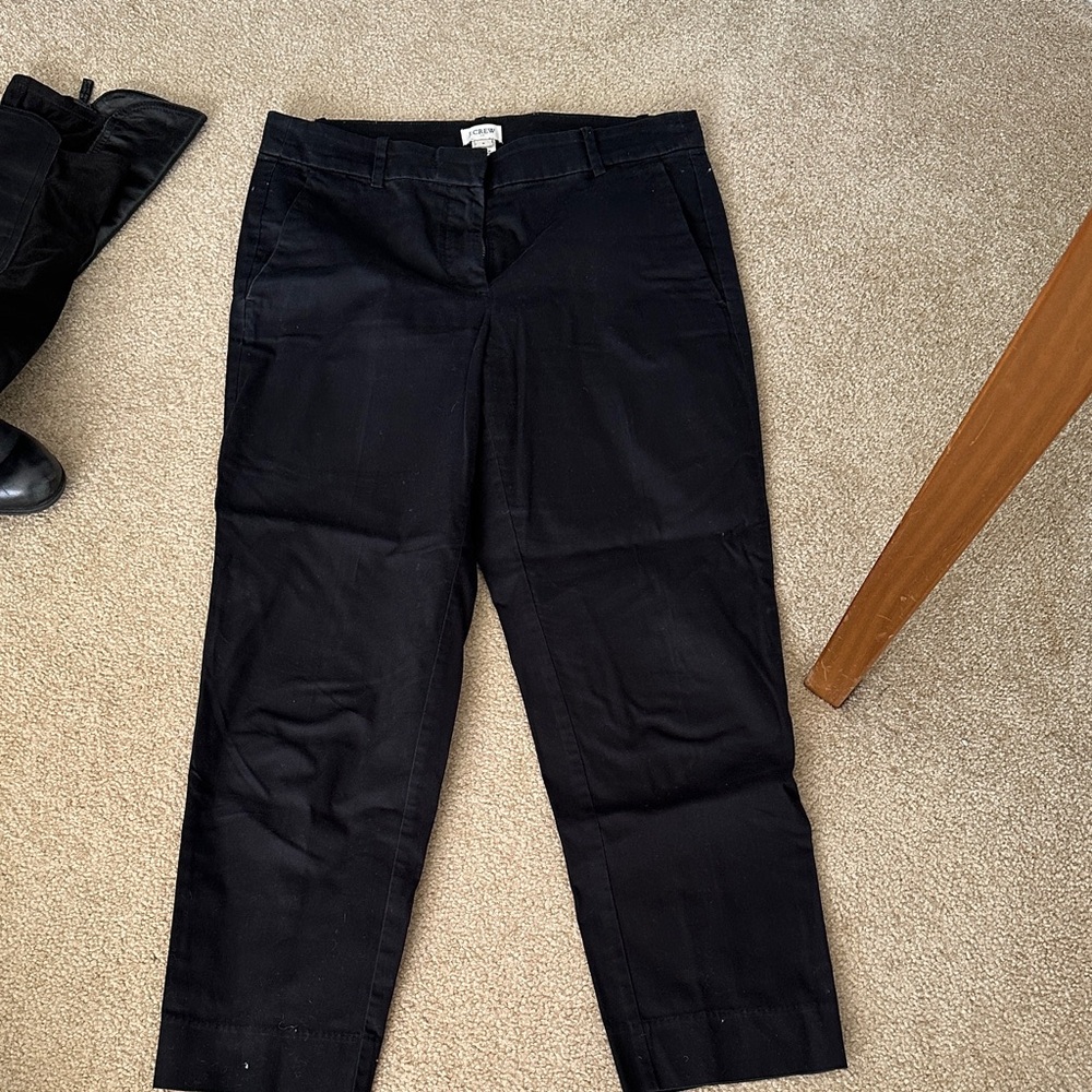 J. Crew Women's Black Straight Leg Jeans